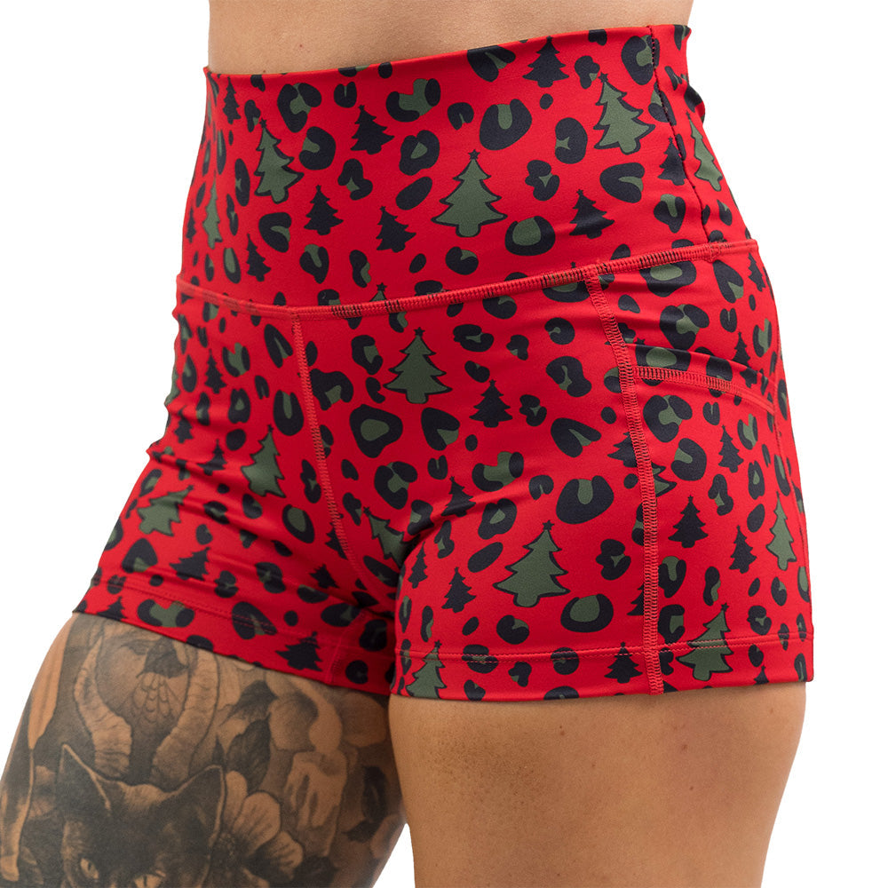 Shorts | Christmas Leopard