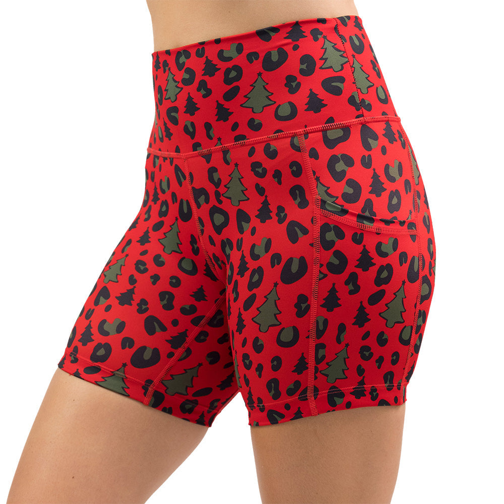 Shorts | Christmas Leopard