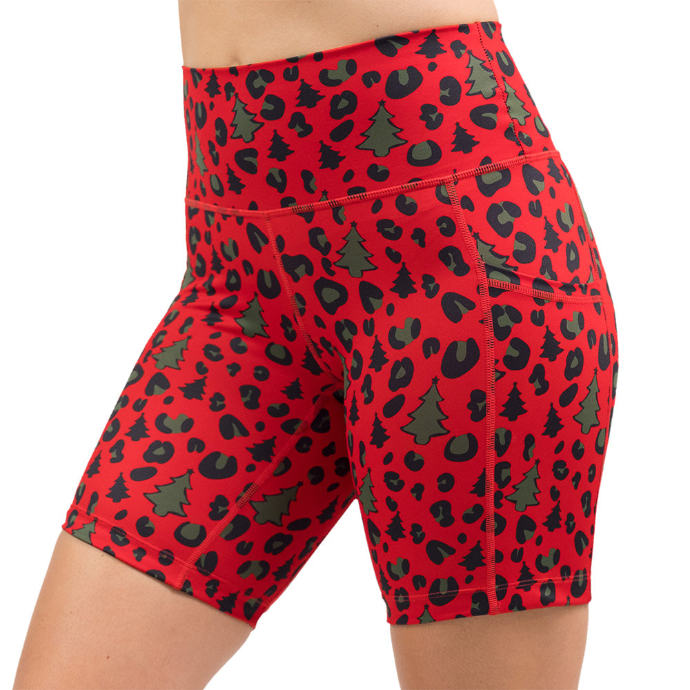 Shorts | Christmas Leopard