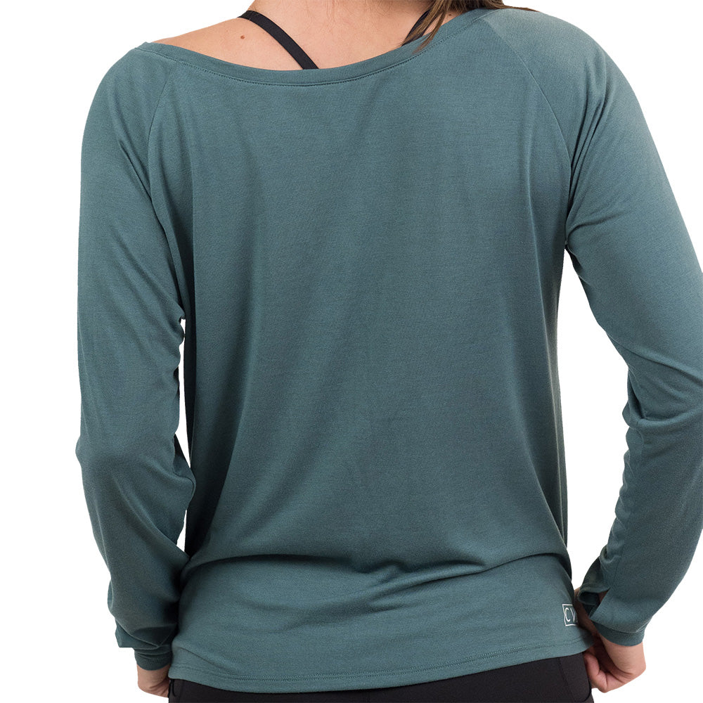 Long Sleeve Slouchy Tee | Sage Green