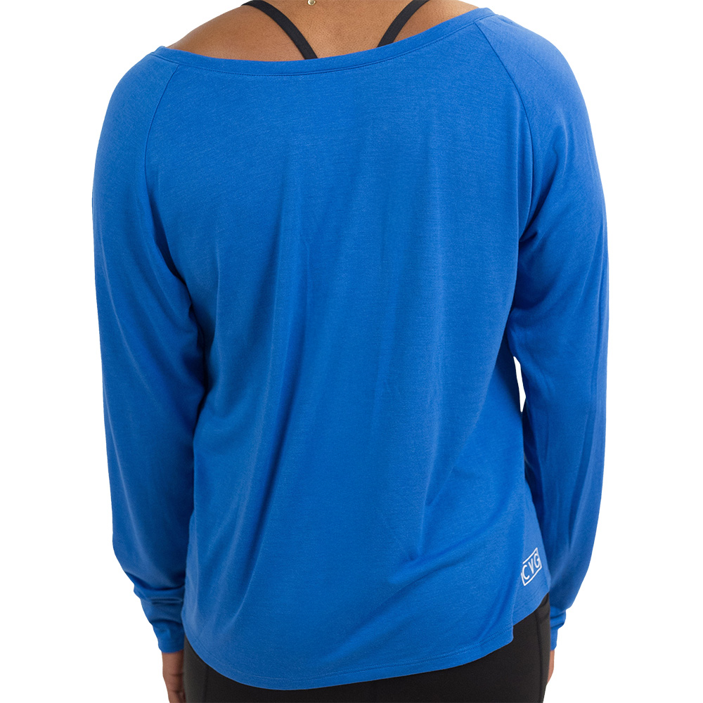 Long Sleeve Slouchy Tee | True Blue
