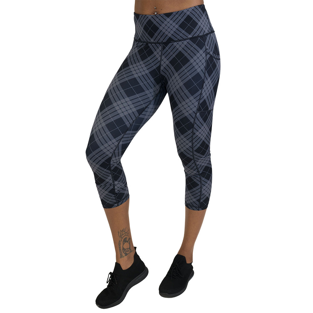 Monochrome Plaid Leggings