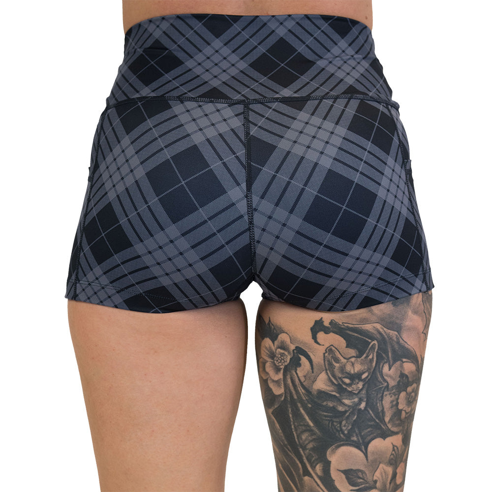 Shorts | Monochrome Plaid