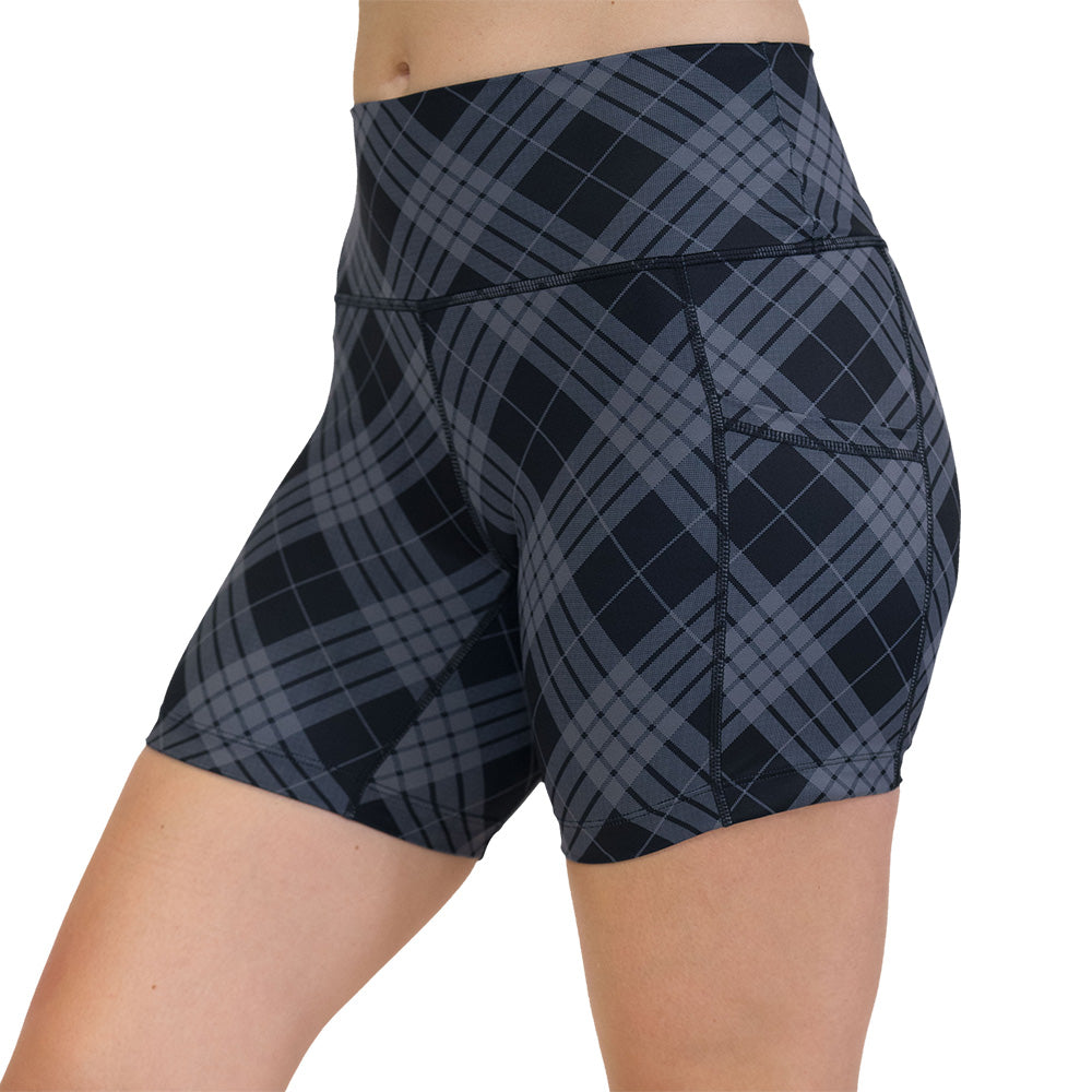 Shorts | Monochrome Plaid