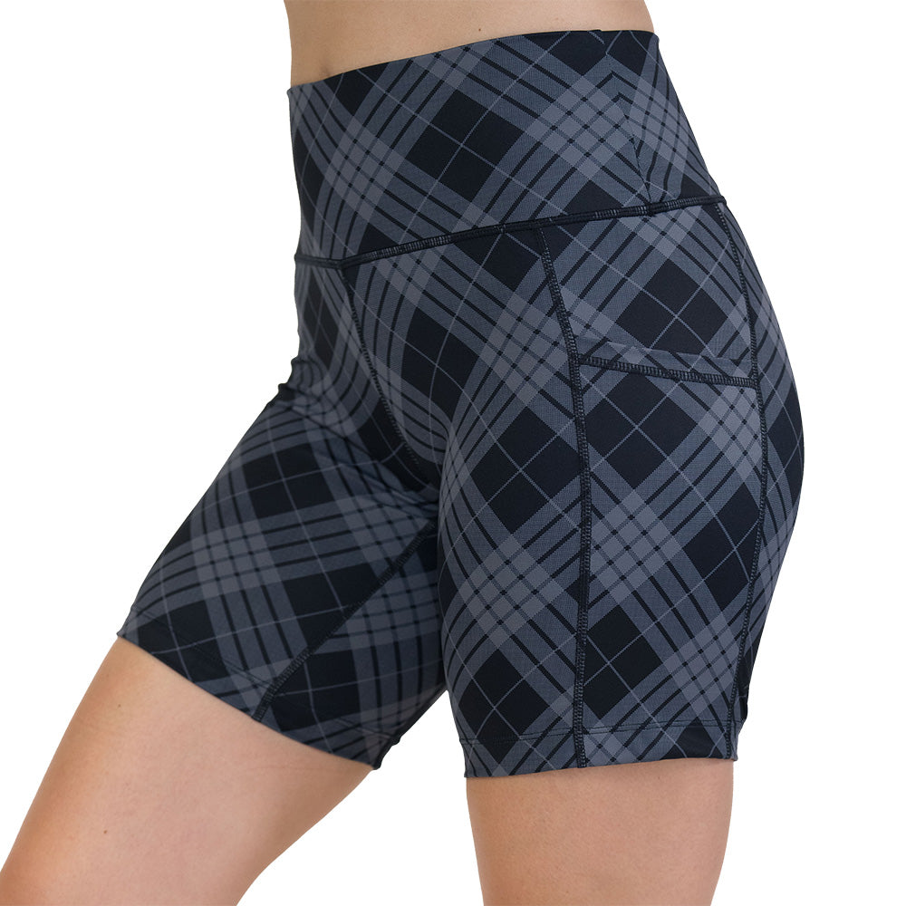 Shorts | Monochrome Plaid