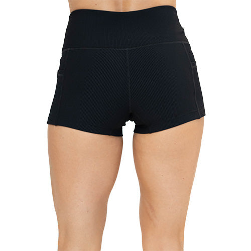 Shorts | Ribbed | Black