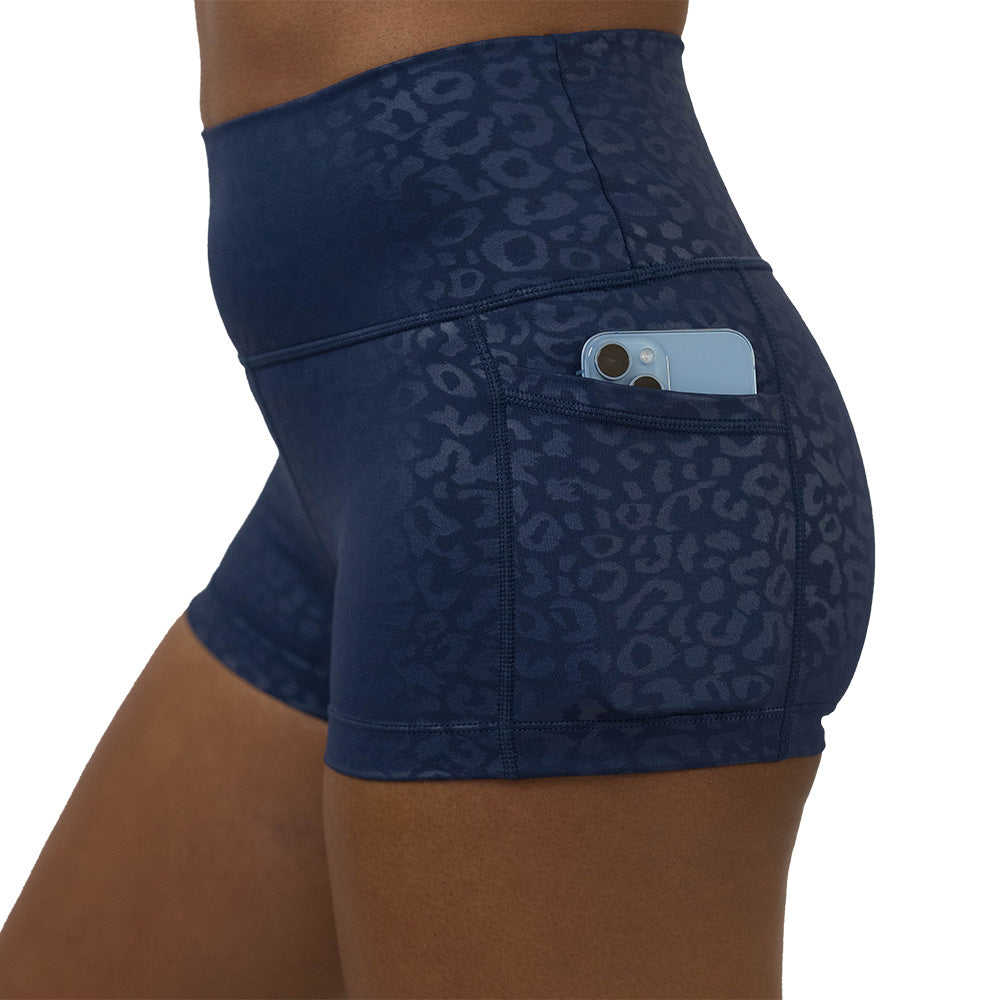 Shorts | Navy Leopard