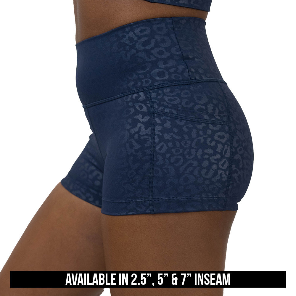 Shorts | Navy Leopard