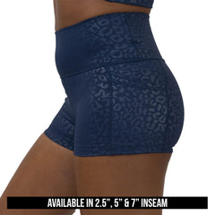 Shorts | Navy Leopard