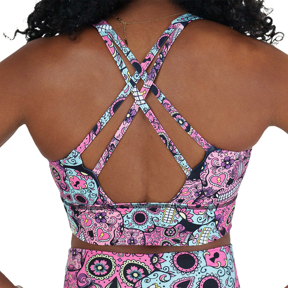 Longline Bra | OG Sugar Skulls