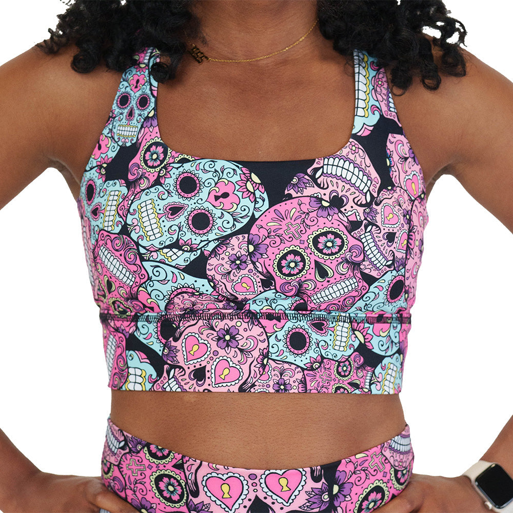 Longline Bra | OG Sugar Skulls