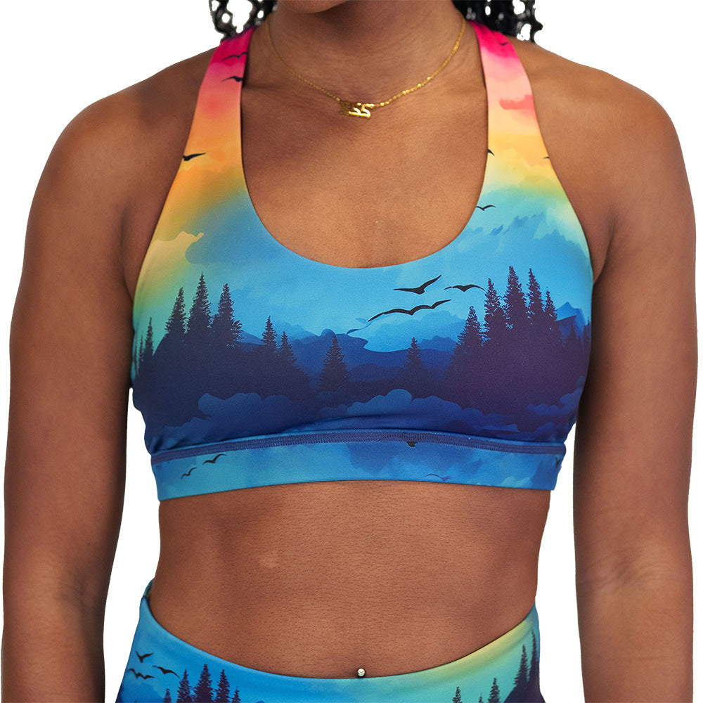 Butterfly Back Bra | Ombre Sky