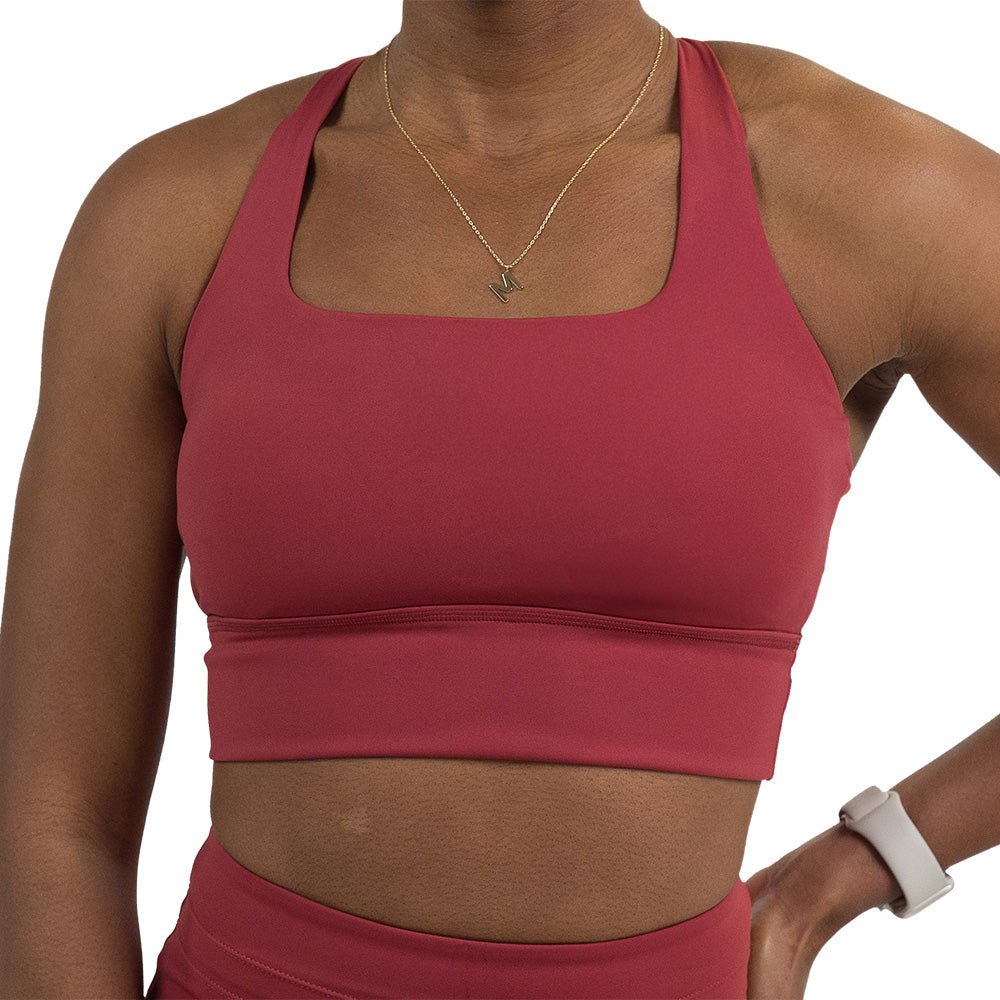 Longline Bra | Garnet Red