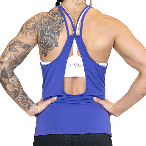 Open Back Tank | Violet