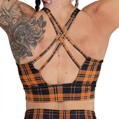 Longline Bra | Pumpkin Patch Plaid
