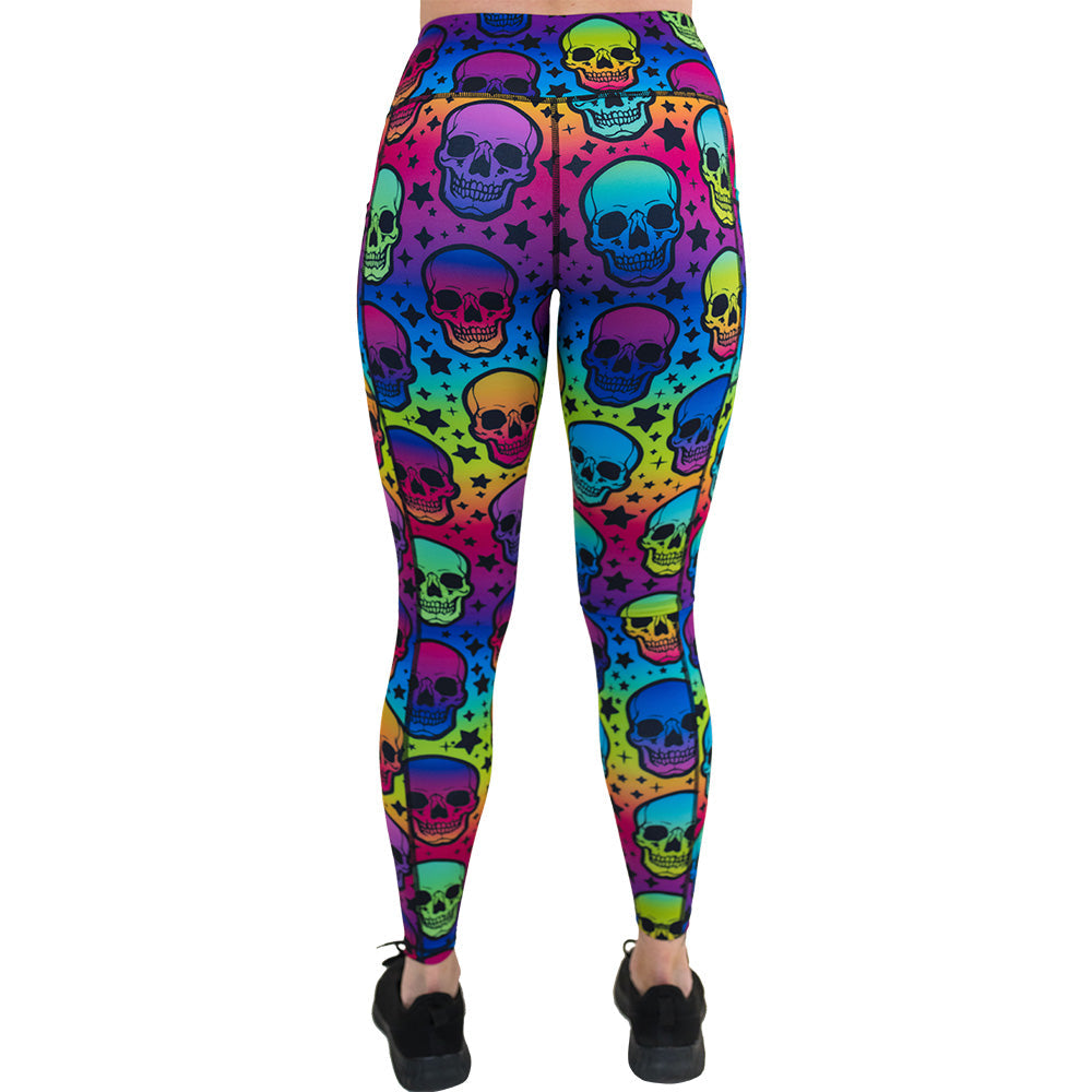 Psychedelic Skulls Leggings