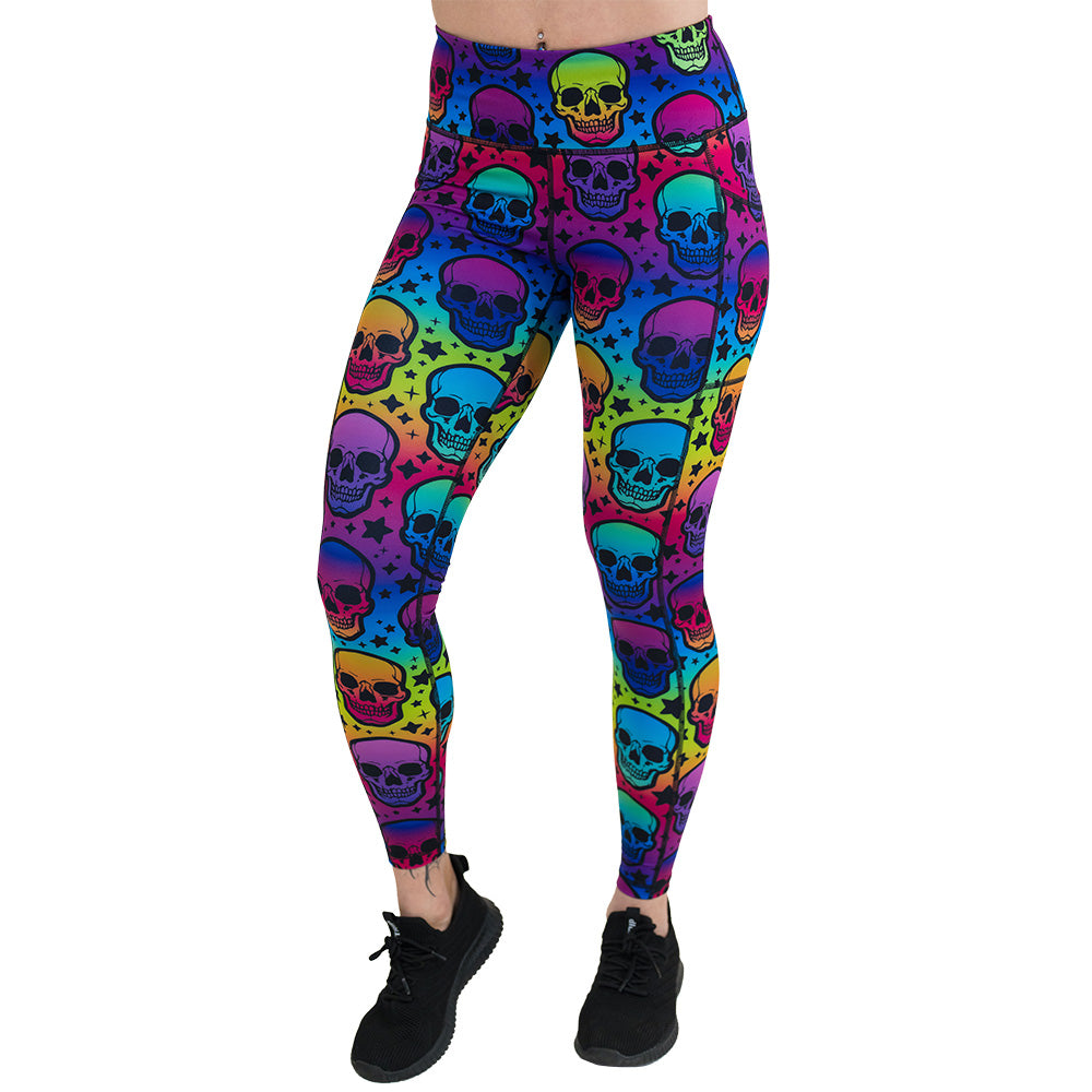 Psychedelic Skulls Leggings