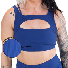 Vista Bra | Navy Ribbed