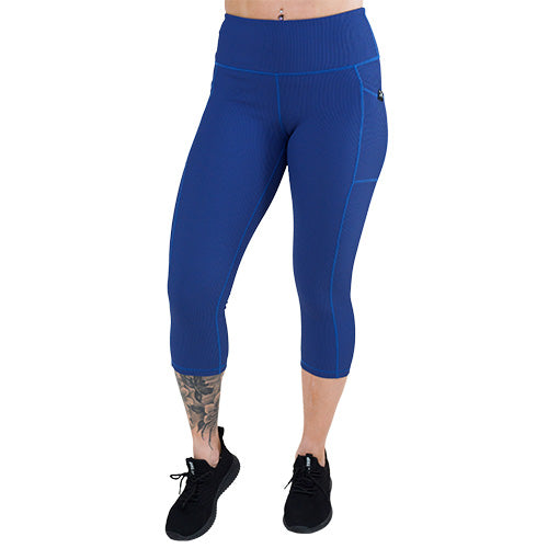 Ribbed Leggings | Navy