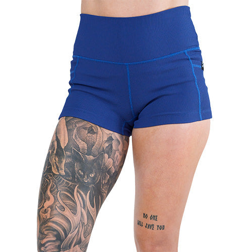 Shorts | Ribbed | Navy