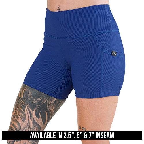 Shorts | Ribbed | Navy