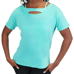 Slouchy Tee | Turquoise