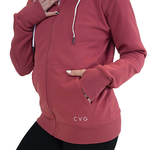 Zip Up | Faded Rose
