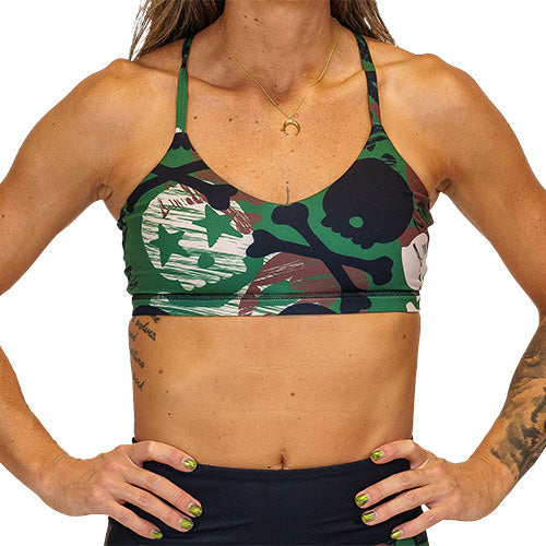 Move Free Bra | Camo Skull