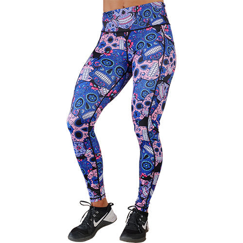 Cotton Candy Skull Leggings