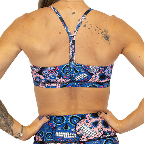 Move Free Bra | Cotton Candy Skulls