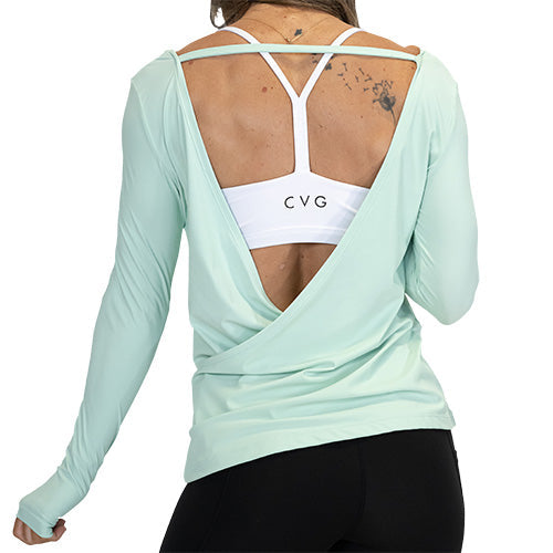 Open Back Long Sleeve | Mint