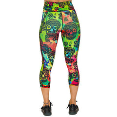 Tie Dye Skull Leggings