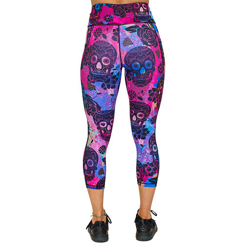 Rose Skull Leggings