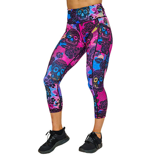 Rose Skull Leggings