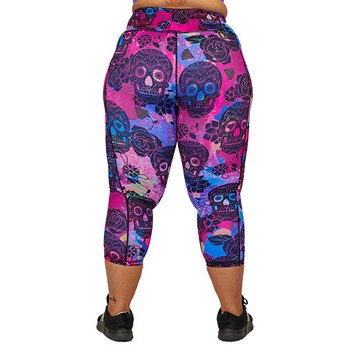 Rose Skull Leggings