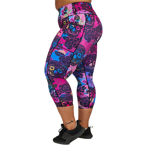 Rose Skull Leggings