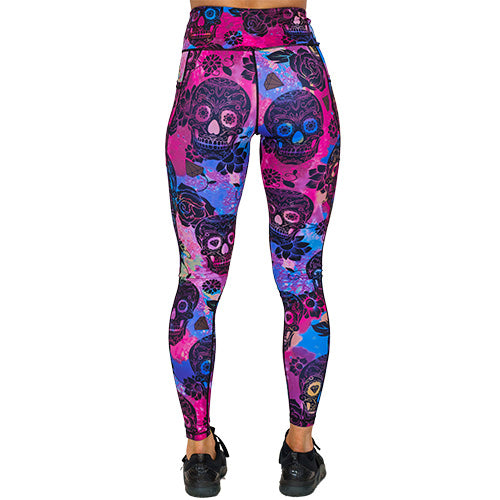 Rose Skull Leggings