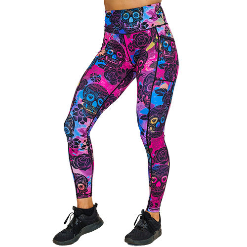 Rose Skull Leggings
