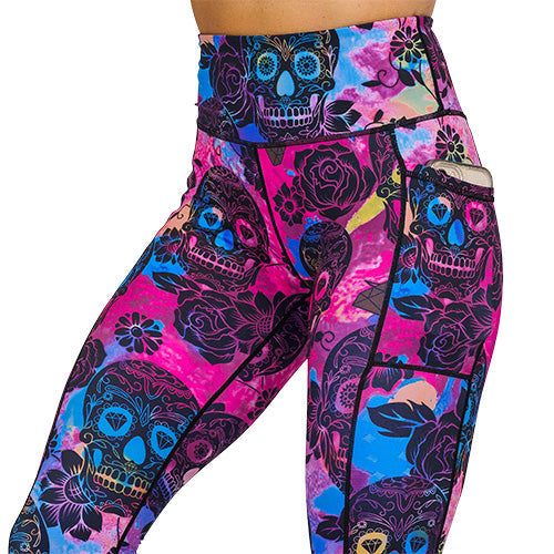 Rose Skull Leggings
