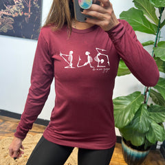 Long Sleeve Tee | Do More Yoga Skeletons