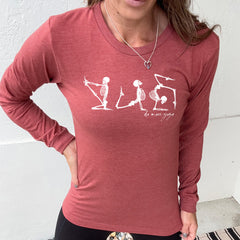 Long Sleeve Tee | Do More Yoga Skeletons