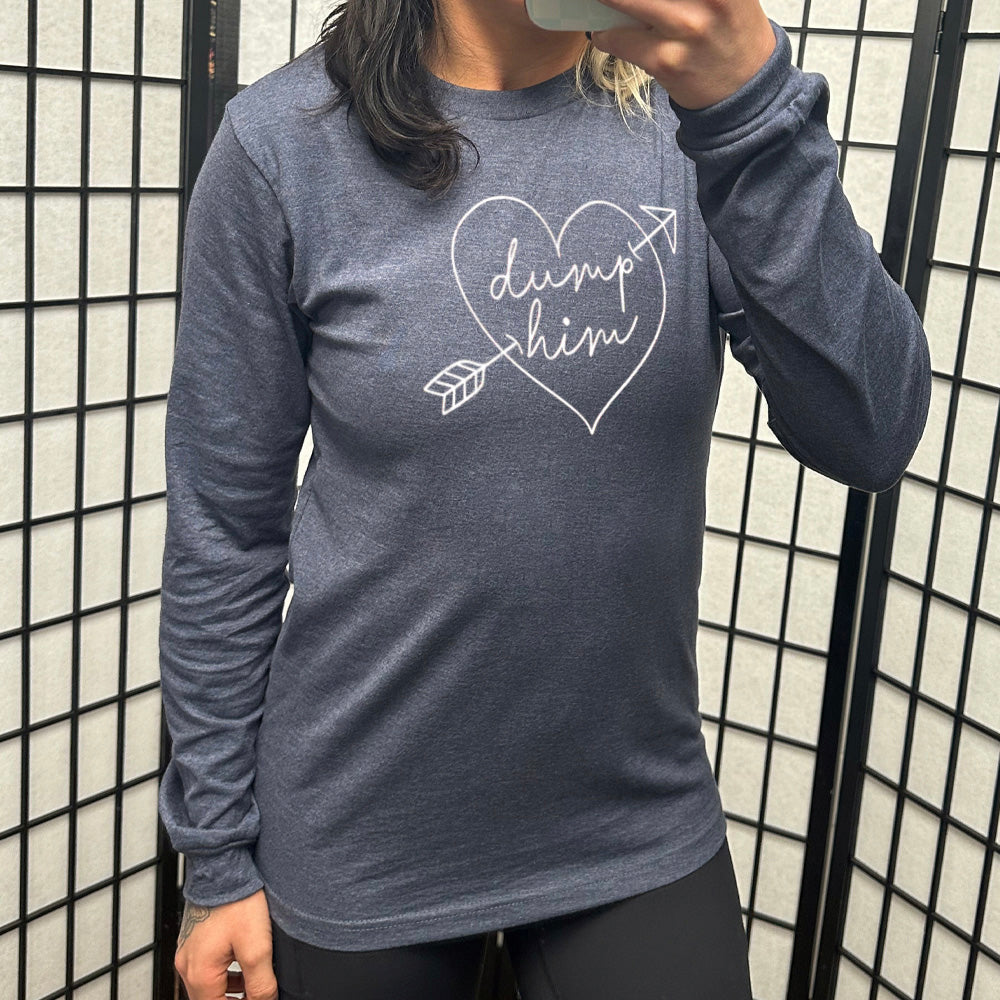 Long Sleeve Tee | Dump Him Cupid Heart
