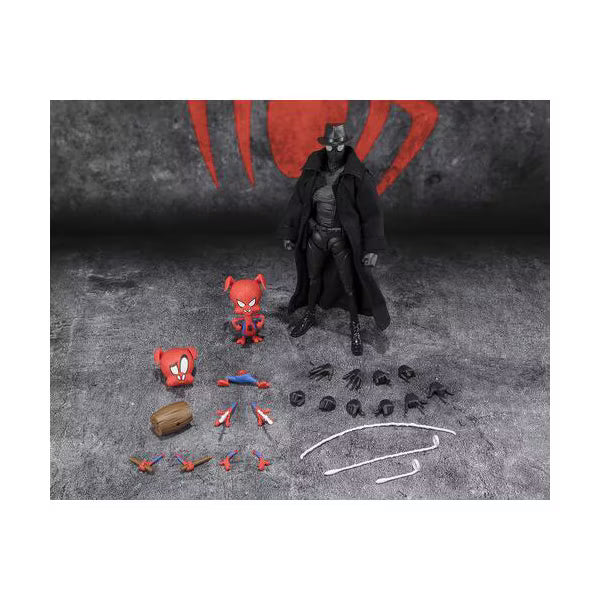 Bandai - Tamashii Nations - Spider-Man: Across the Spider-Verse - S.H.Figuarts - Spider-Man Noir & Spider-Ham Action Figures