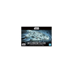 Star Wars Millennium Falcon model kit packaging on a white background