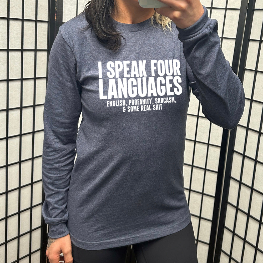 Long Sleeve Tee | I Speak 4 Languages