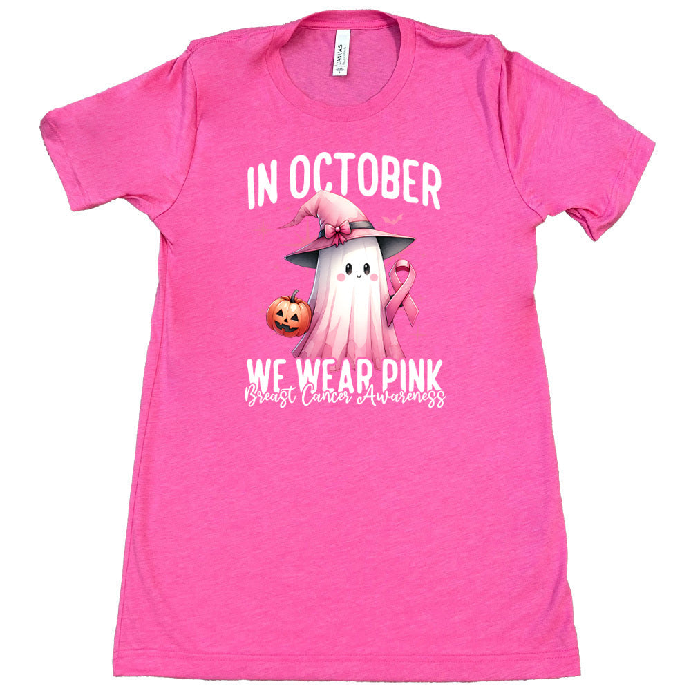 In October We Wear Pink Shirt Unisex