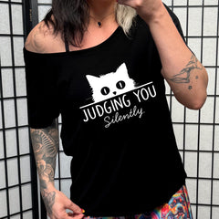 Judging You Silently | Slouchy Tee