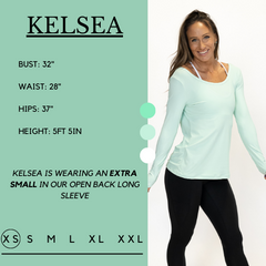 Open Back Long Sleeve | Mint