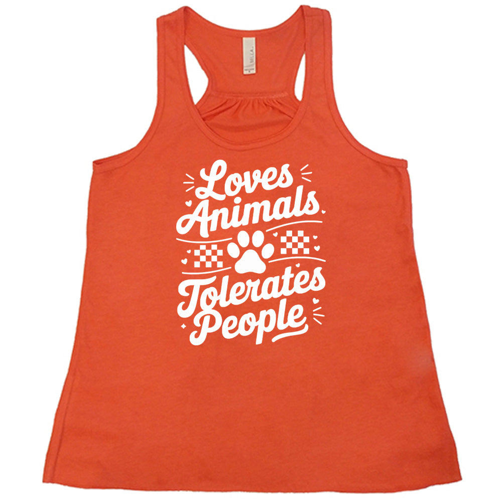 Loves Animals Tolerates People Shirt