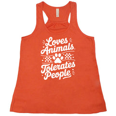 Loves Animals Tolerates People Shirt